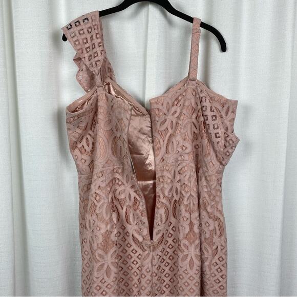 City Chic Pink Blush Femme Fatale Maxi Dress Sz.M/18 NWT - Picture 12 of 16